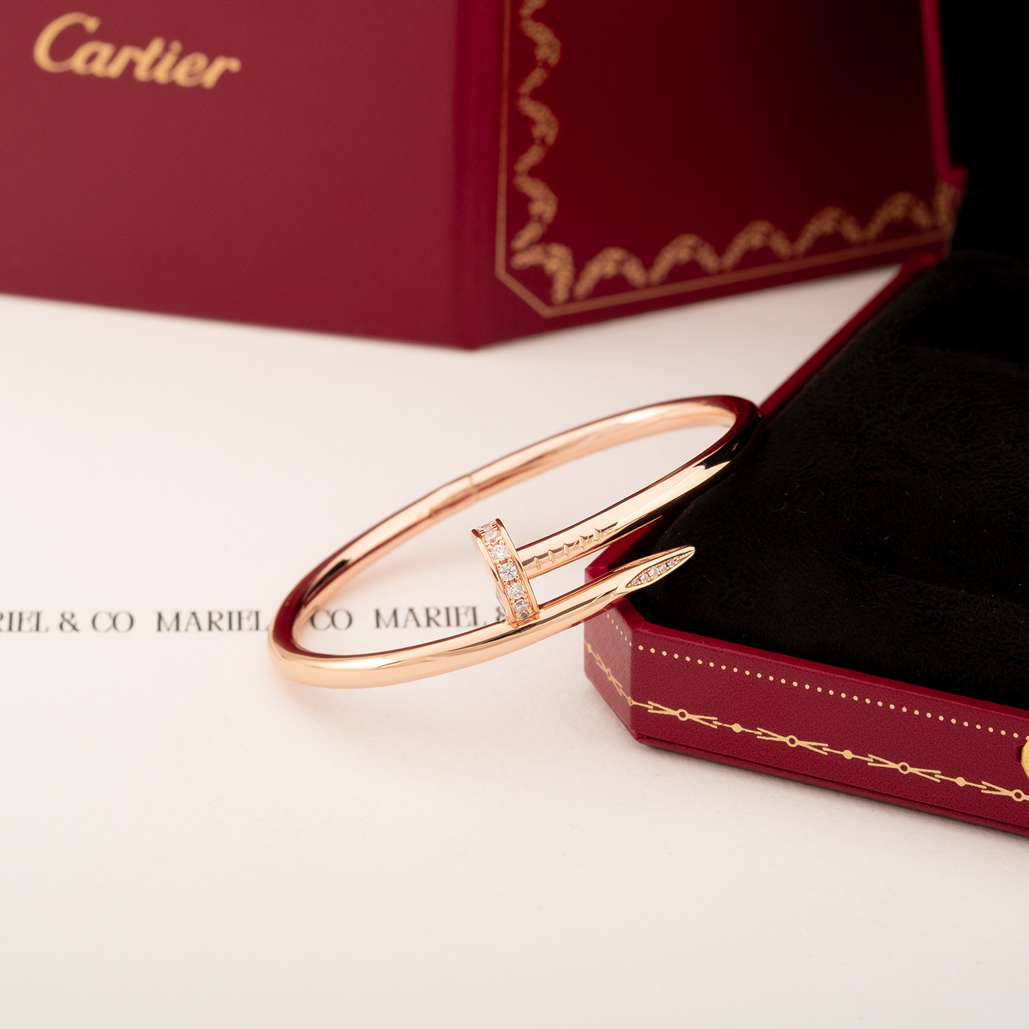 DIAMOND JUSTE UN CLOU BRACELET, ROSE GOLD