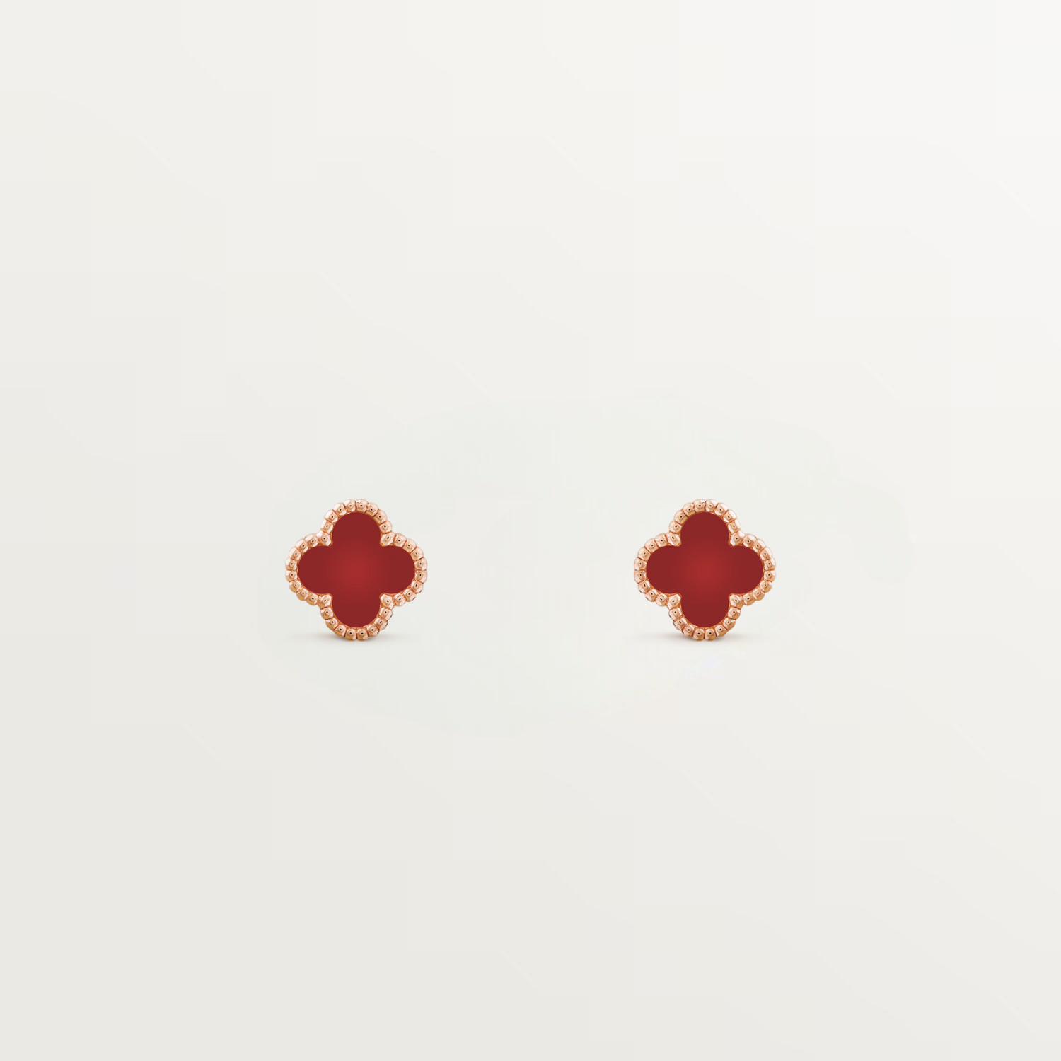 SWEET ALHAMBRA EARSTUDS, CARNELIAN, ROSE GOLD